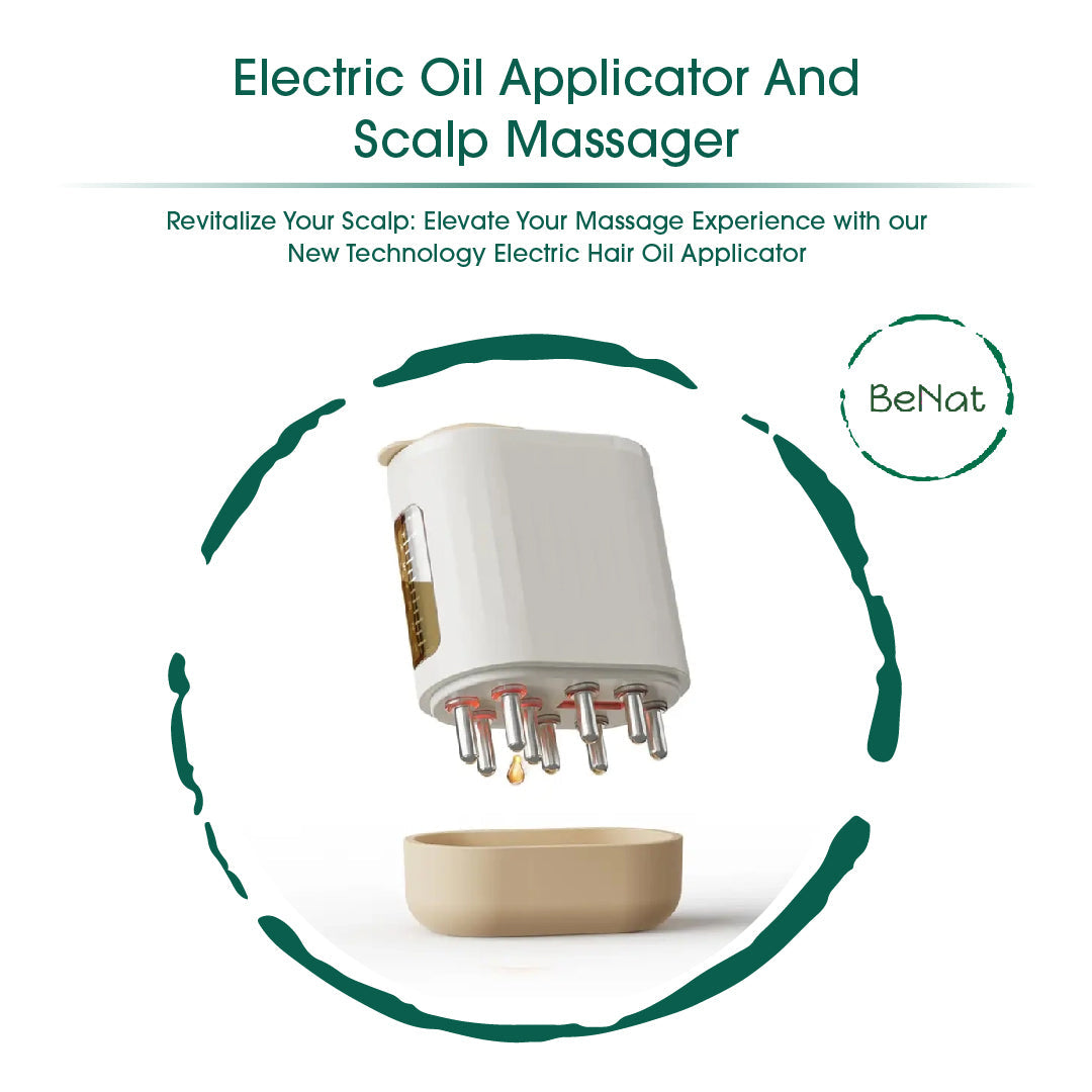 Electric Oil Applicator and Vibration Scalp Massager 2 in 1. LuxuryLifeWay Online Store