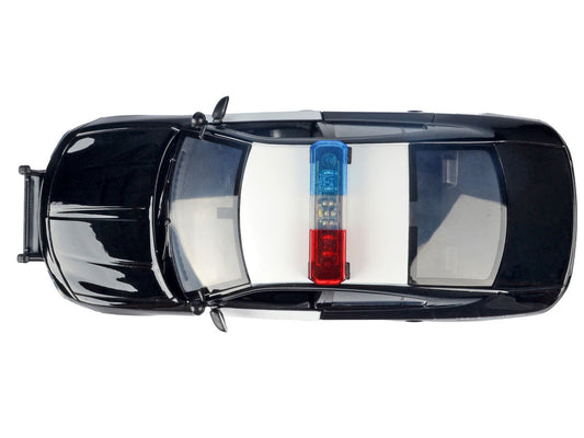 2023 Dodge Charger Pursuit Police Car "California Highway Patrol (CHP)" Black and White with Flashing Light Bar and Front and Rear Lights and Sounds 1/24 Diecast Model Car by Motormax Motormax
