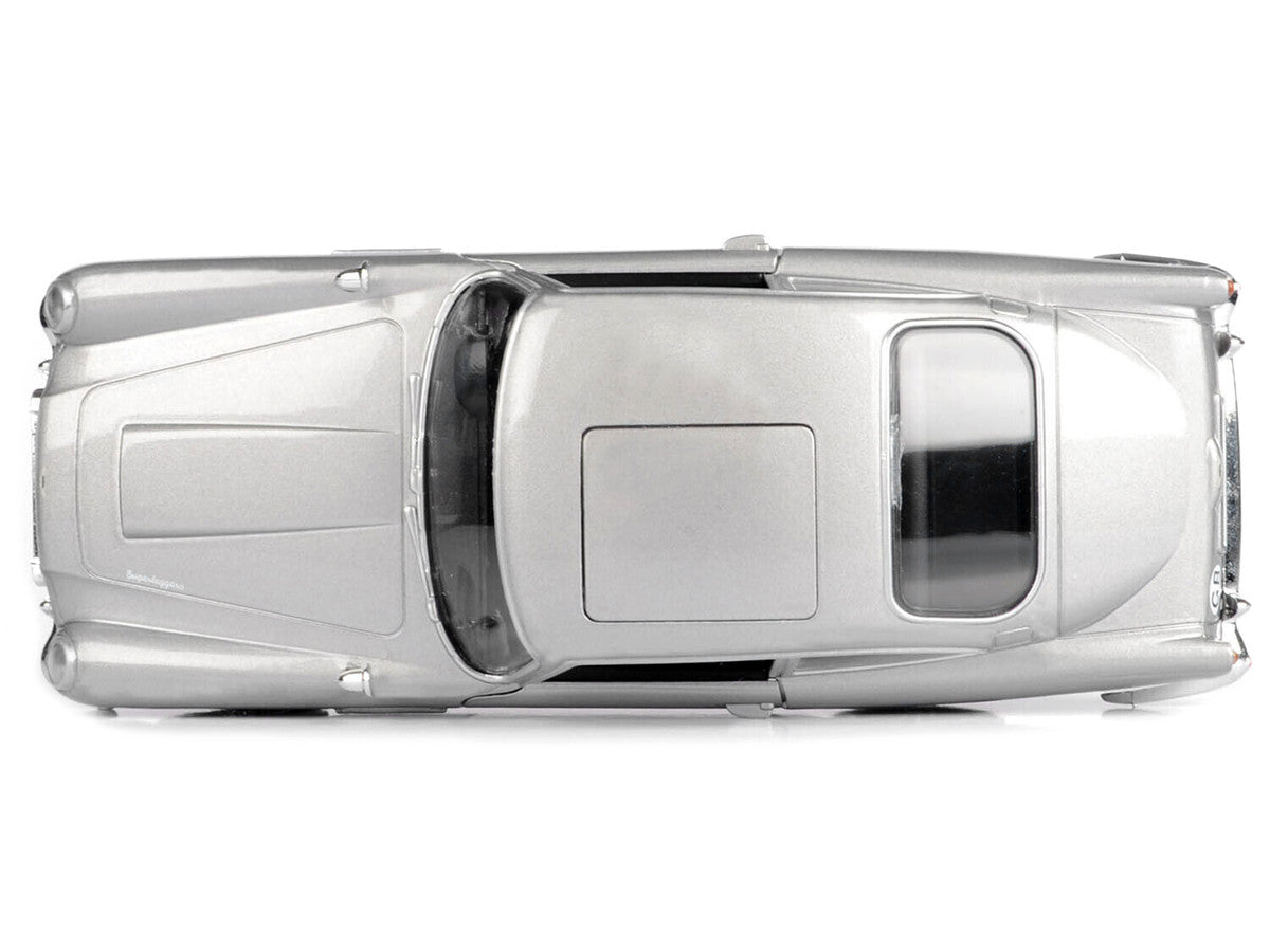 Aston Martin DB5 RHD (Right Hand Drive) Silver Metallic James Bond 007 "Goldfinger" (1964) Movie "James Bond Collection" Series 1/24 Diecast Model Car by Motormax Motormax