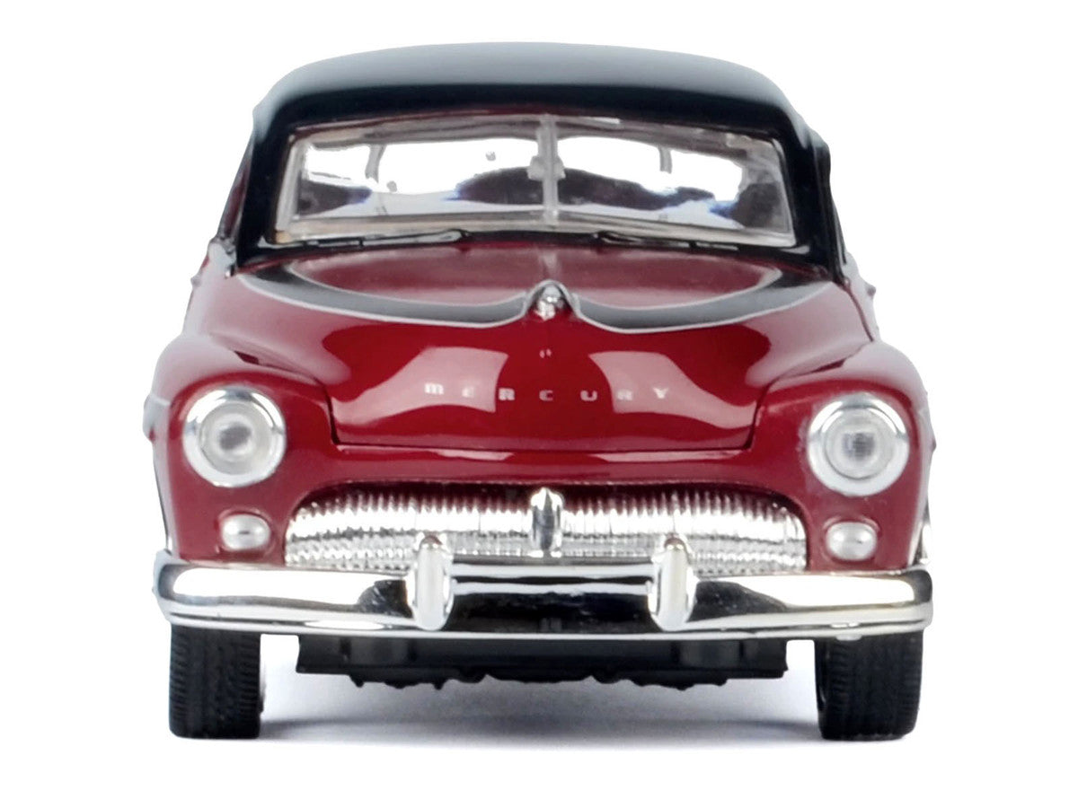 1949 Mercury Coupe Red Metallic with Black Top and Gray Graphics "Kult Klassics" Series 1/24 Diecast Model Car by Motormax Motormax