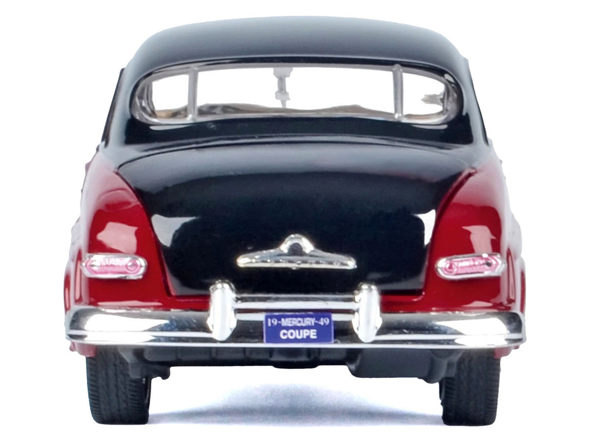 1949 Mercury Coupe Red Metallic with Black Top and Gray Graphics "Kult Klassics" Series 1/24 Diecast Model Car by Motormax Motormax