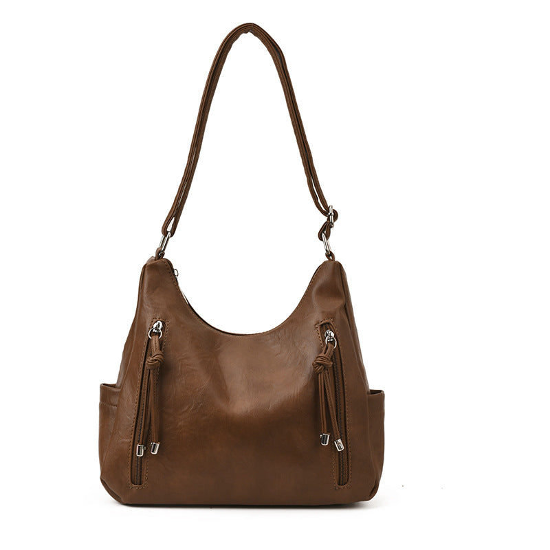 Womens Retro-Style Fashionable Casual High-Capacity Crossbody Bag LadyShow.Store