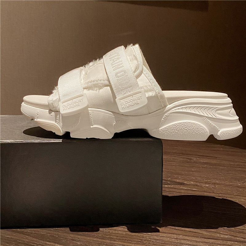Thick-Soled Velcro Casual Sports Sandals for Women Best YouTube Store