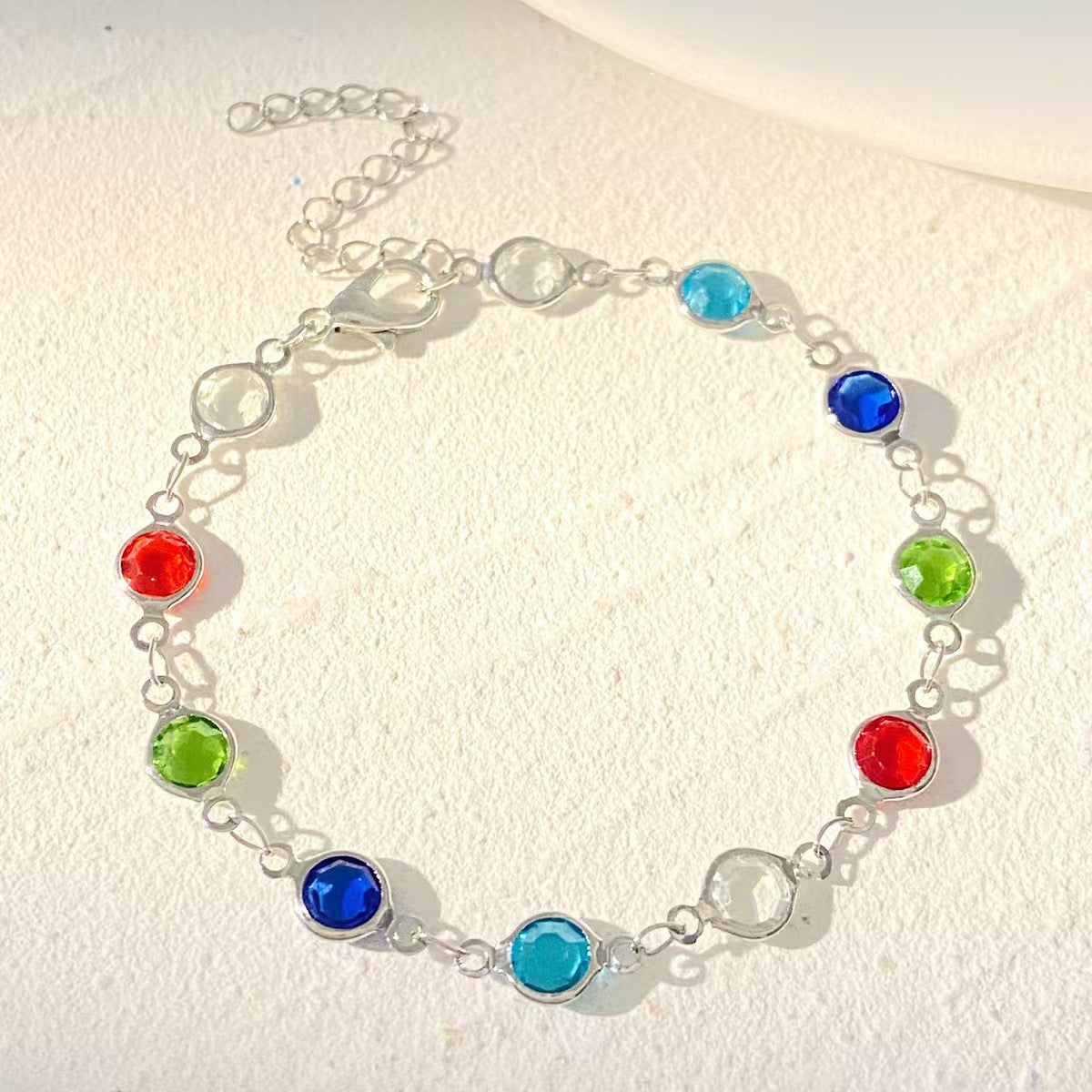 Dopamine Jewelry All-Match Colorful Heart-Shaped Bracelet For Women Best YouTube Store
