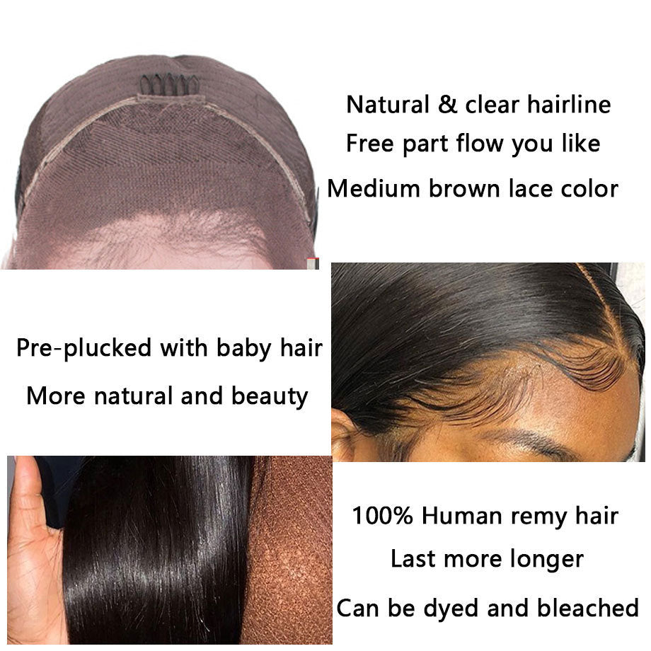 Loose Deep Wave13x4 Transparent Lace Human Hair Sleeve CJD
