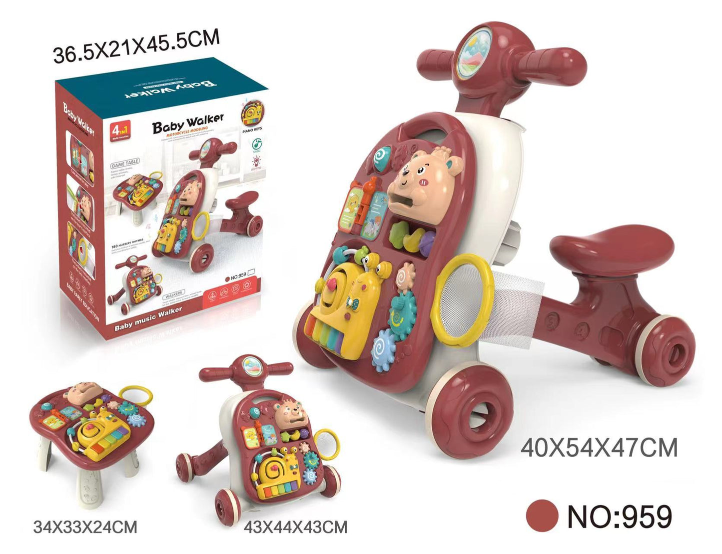 Multifunctional Baby Walker Toy with Music LuxuryLifeWay Online Store