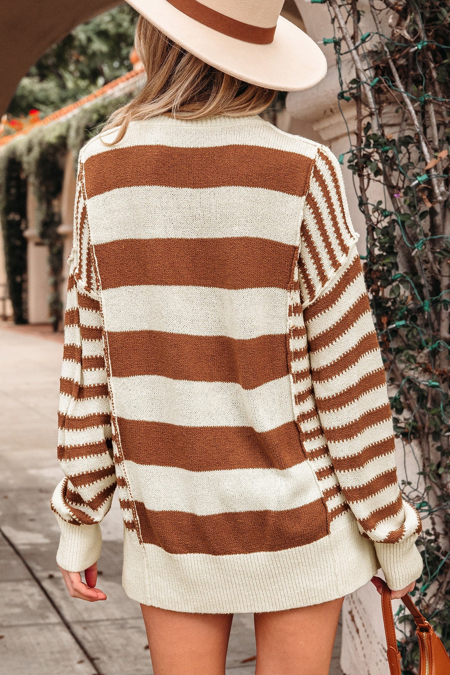 Sadie Sleeve Patchwork Baggy Sweater-1