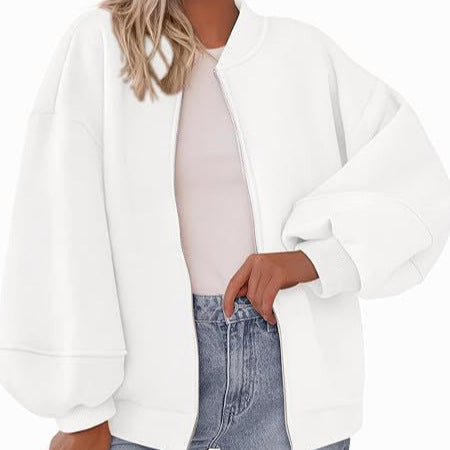 Zip Sweatshirt Jacket Casual Long Sleeve Pilot Coat Best YouTube Store