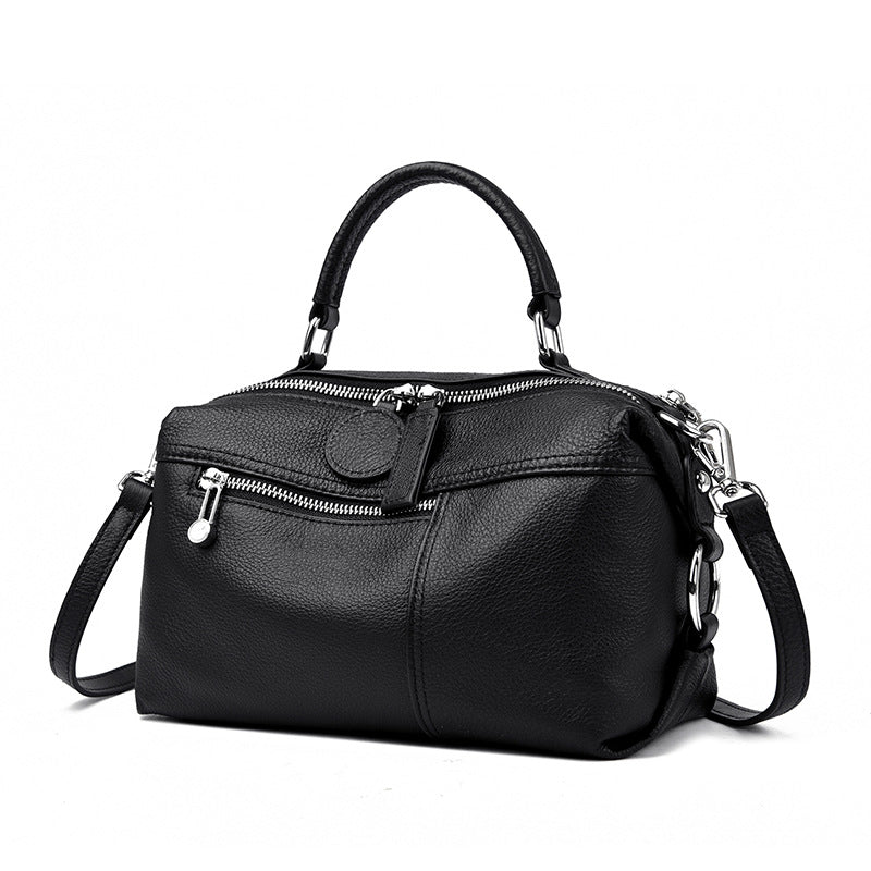 Womens Shoulder Bag Made From Premium Full-grain Cowhide For A Luxurious Accent Plus