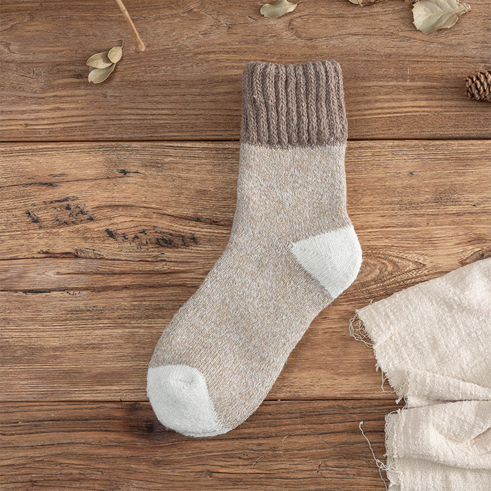 Men's Thick Wool Socks for Winter Warmth (Mid-Calf) Pi-Mart