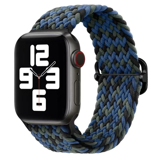 Nylon Braided Solo Loop Strap For Apple Watch