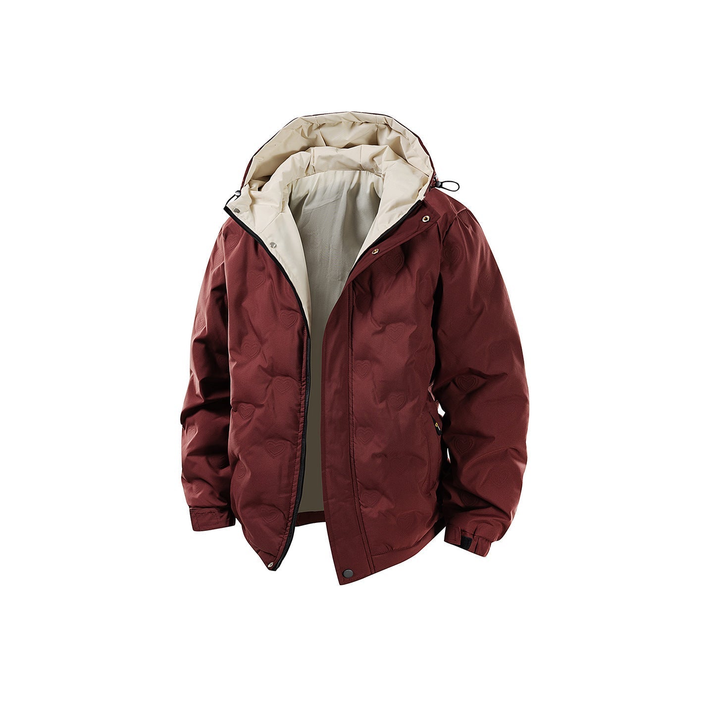 Winter Color-blocked Hooded Quality Versatile Casual Men's Light Luxury Cotton Jacket Best YouTube Store