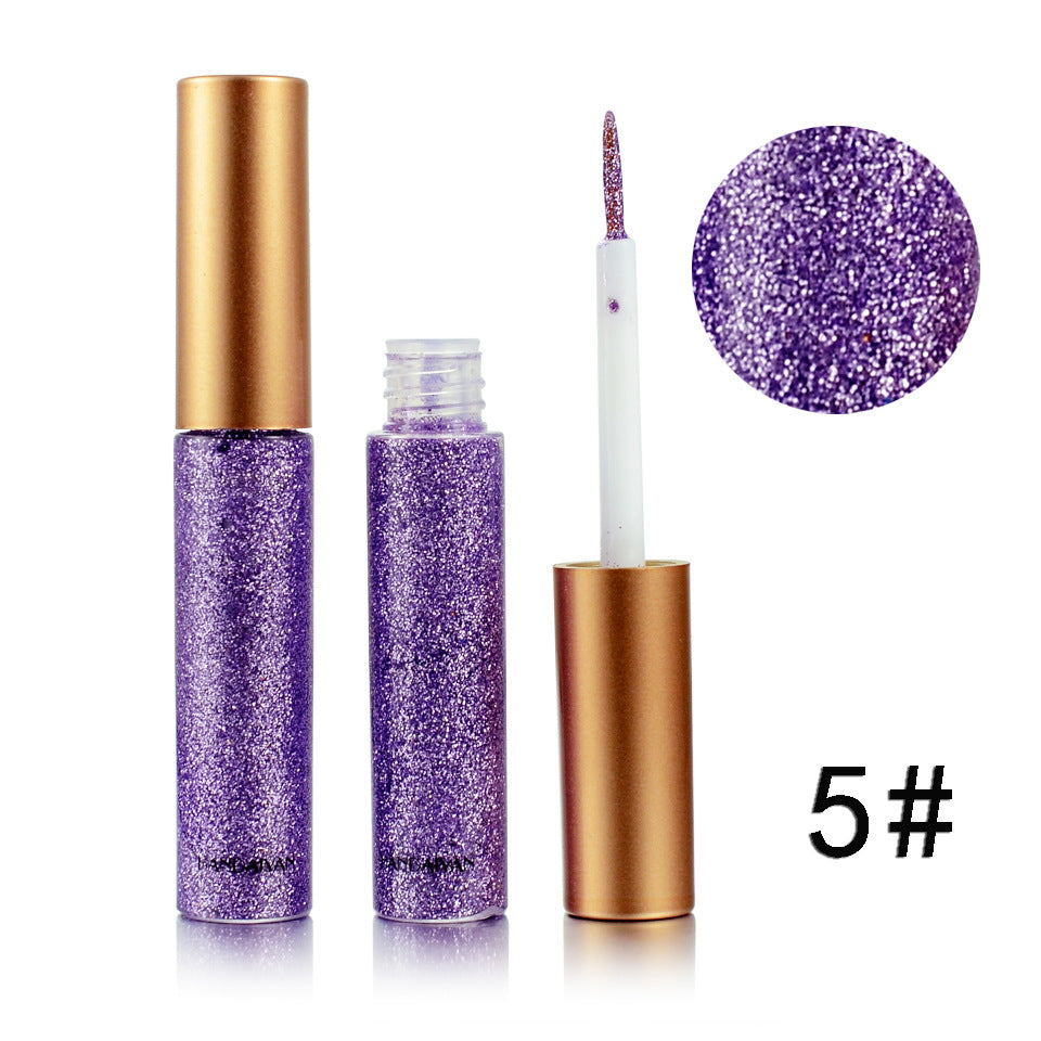 HANDAIYAN Brand 1 Pcs Glitter Liquid Eyeliner Pen 10 Colors Metallic Shine Eye Shadow & Liner Combination Pencil Eyes Makeup CJD
