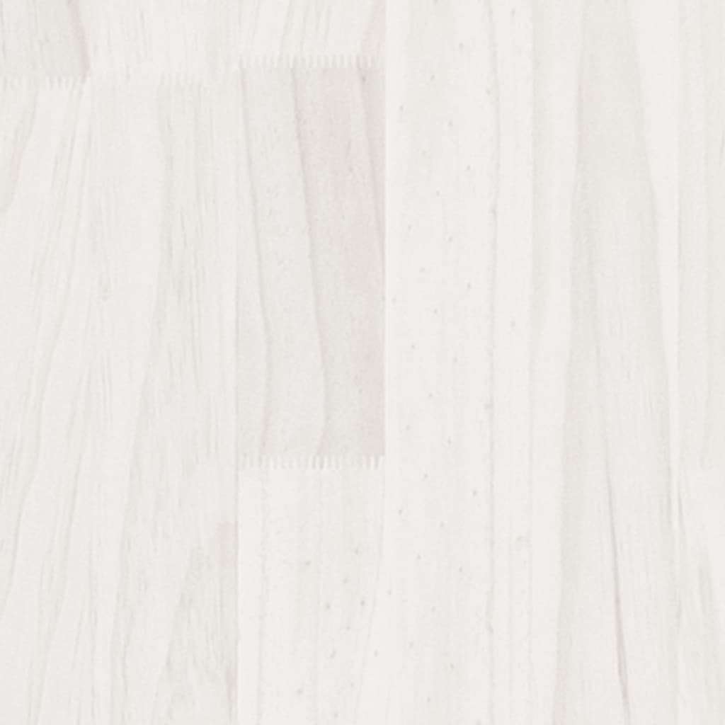 Garden Planter White 39.4"x19.7"x19.7" Solid Wood Pine W2B