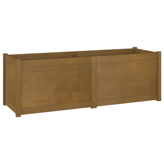 Garden Planter Honey Brown 59.1"x19.7"x19.7" Solid Wood Pine W2B