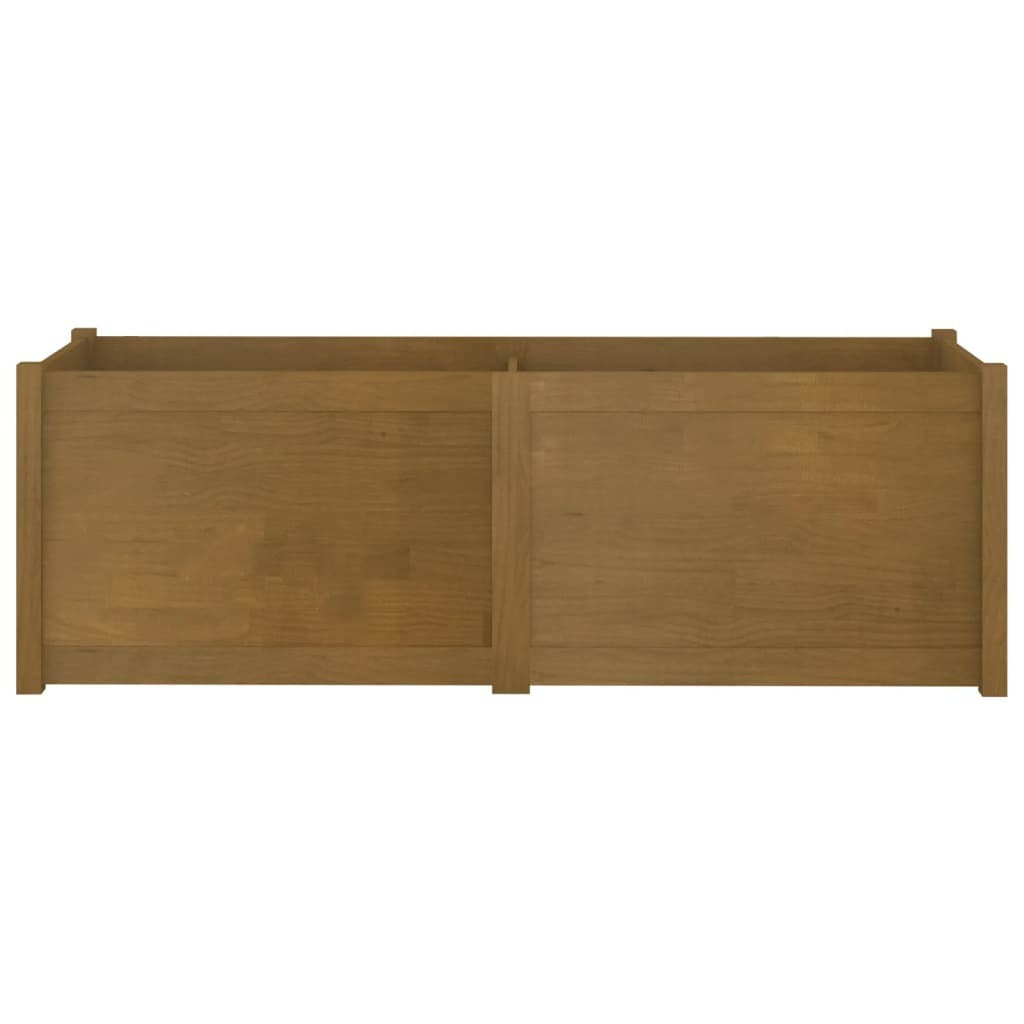 Garden Planter Honey Brown 59.1"x19.7"x19.7" Solid Wood Pine W2B