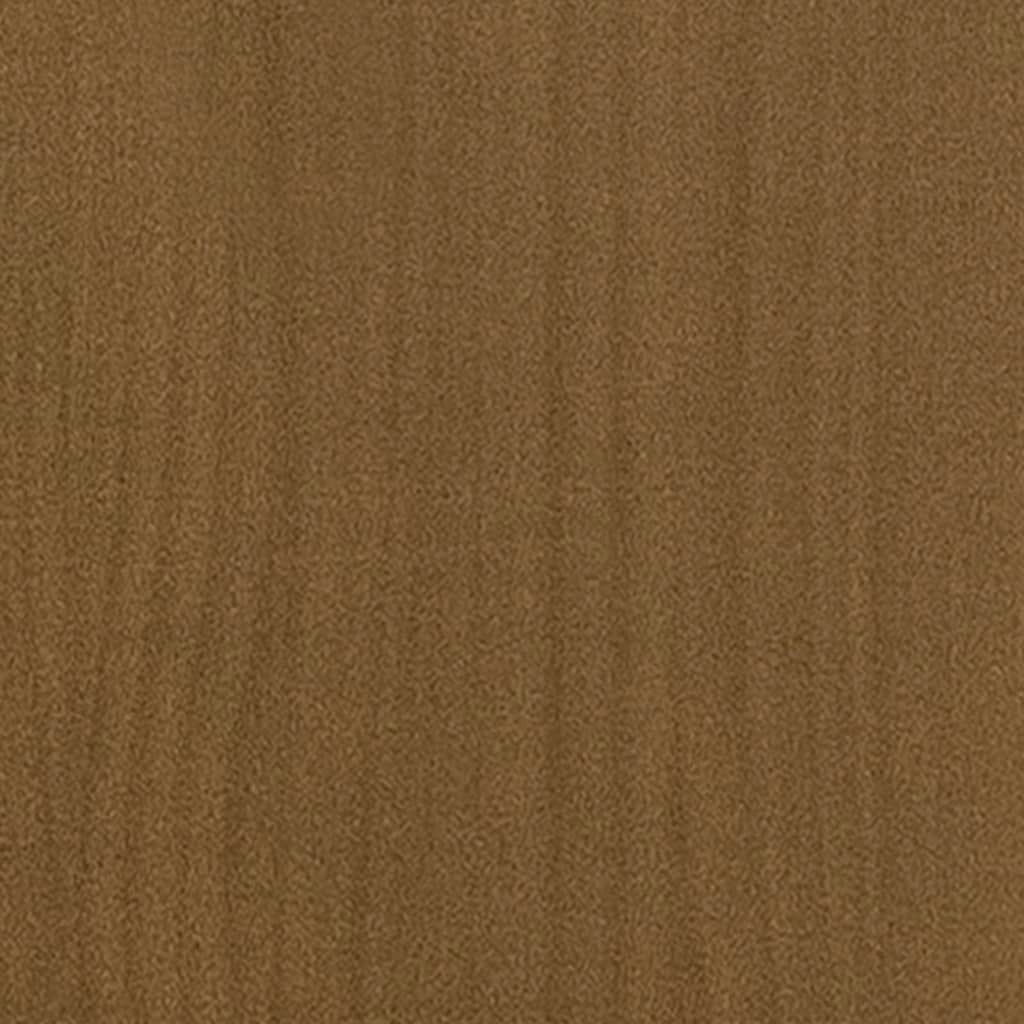 Garden Planter Honey Brown 19.7"x19.7"x27.6" Solid Wood Pine W2B