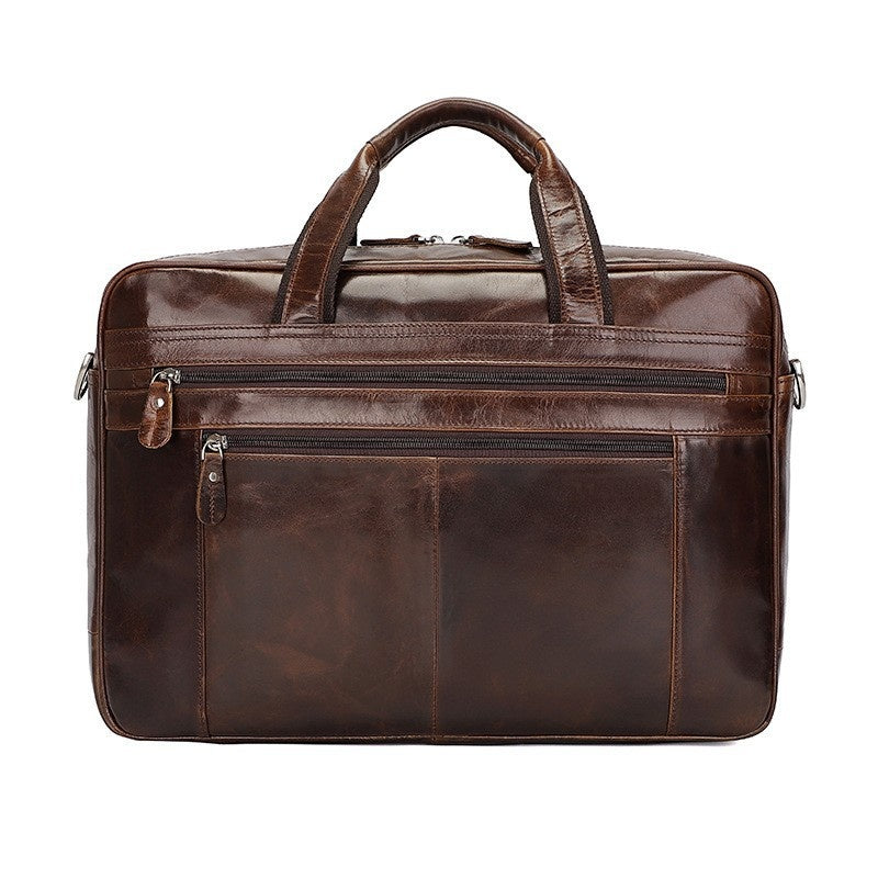 Leather Handbag Briefcase Napa Leather Comfortable Texture Men's Real-leather Bag CJD