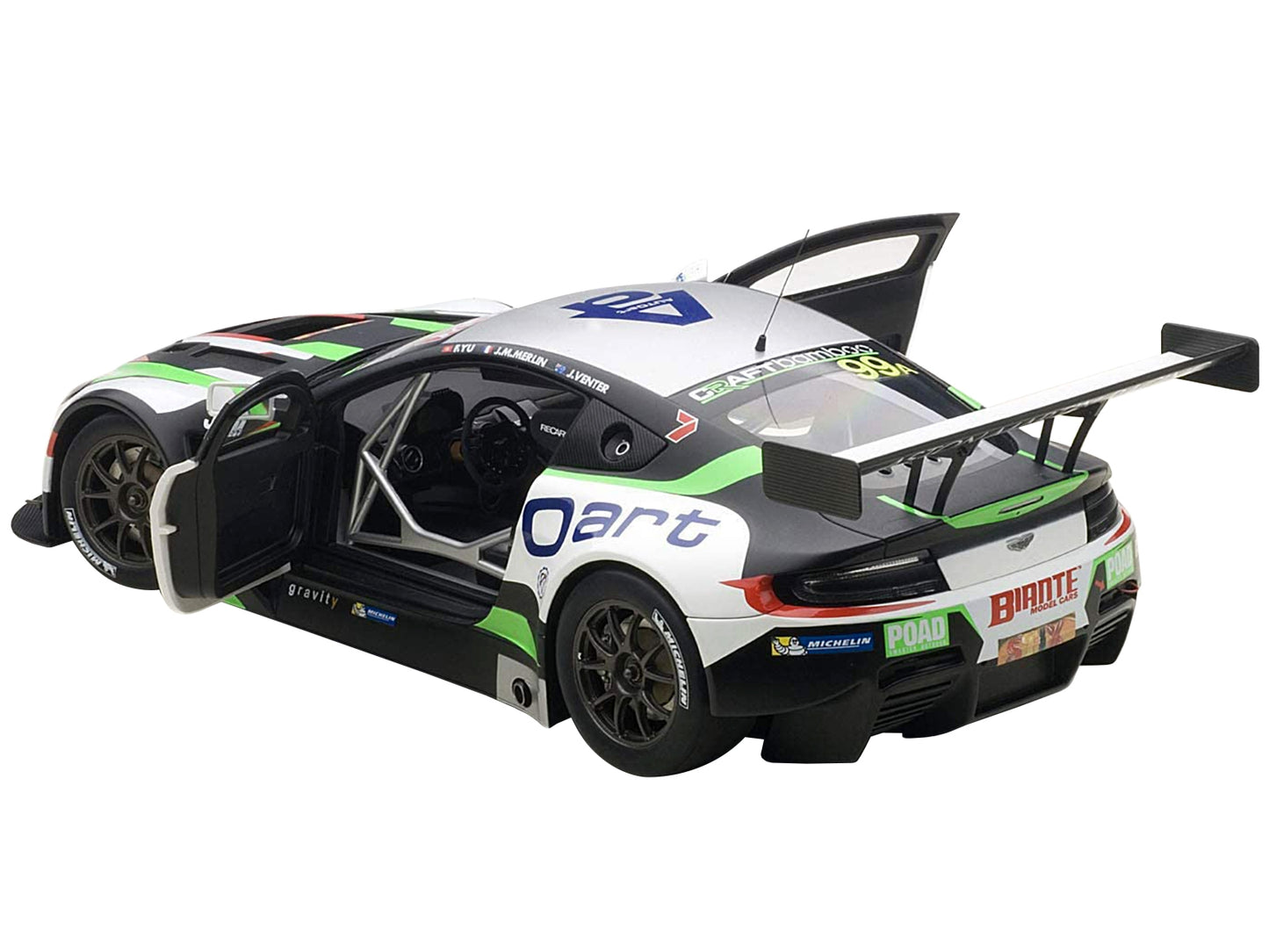 Aston Martin V12 Vantage Bathurst 12hour Endurance Race 2015 #99 JM. Merlin / J. Venter / F. Yu 1/18 Model Car  by Autoart