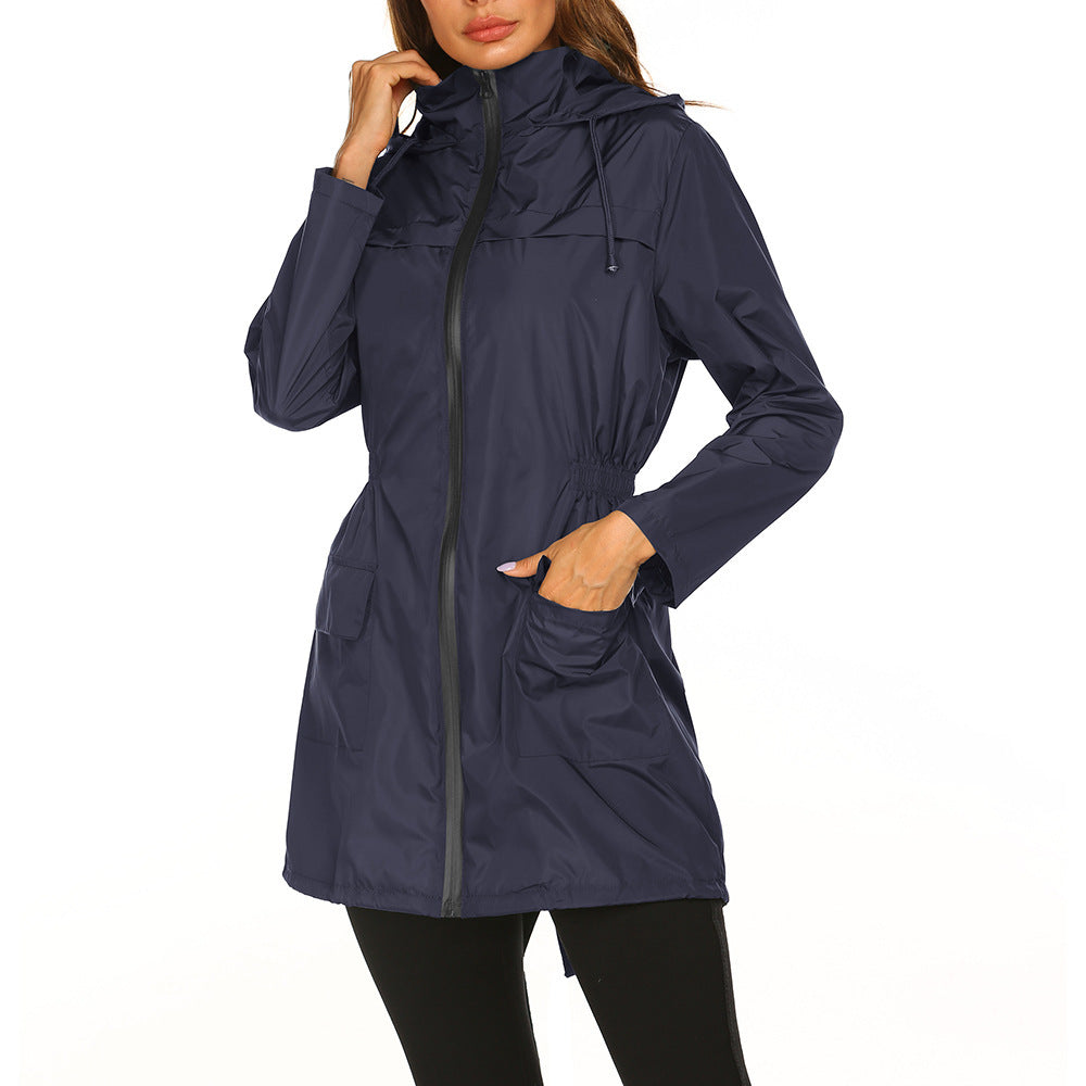 Waterproof Light Raincoat Hooded Windbreaker Mountaineering Jacket Women's Jacket LadyShow.Store