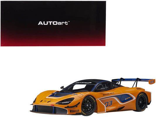 Mclaren 720S GT3 #03 Orange with Matt Black Top 1/18 Model Car by Autoart