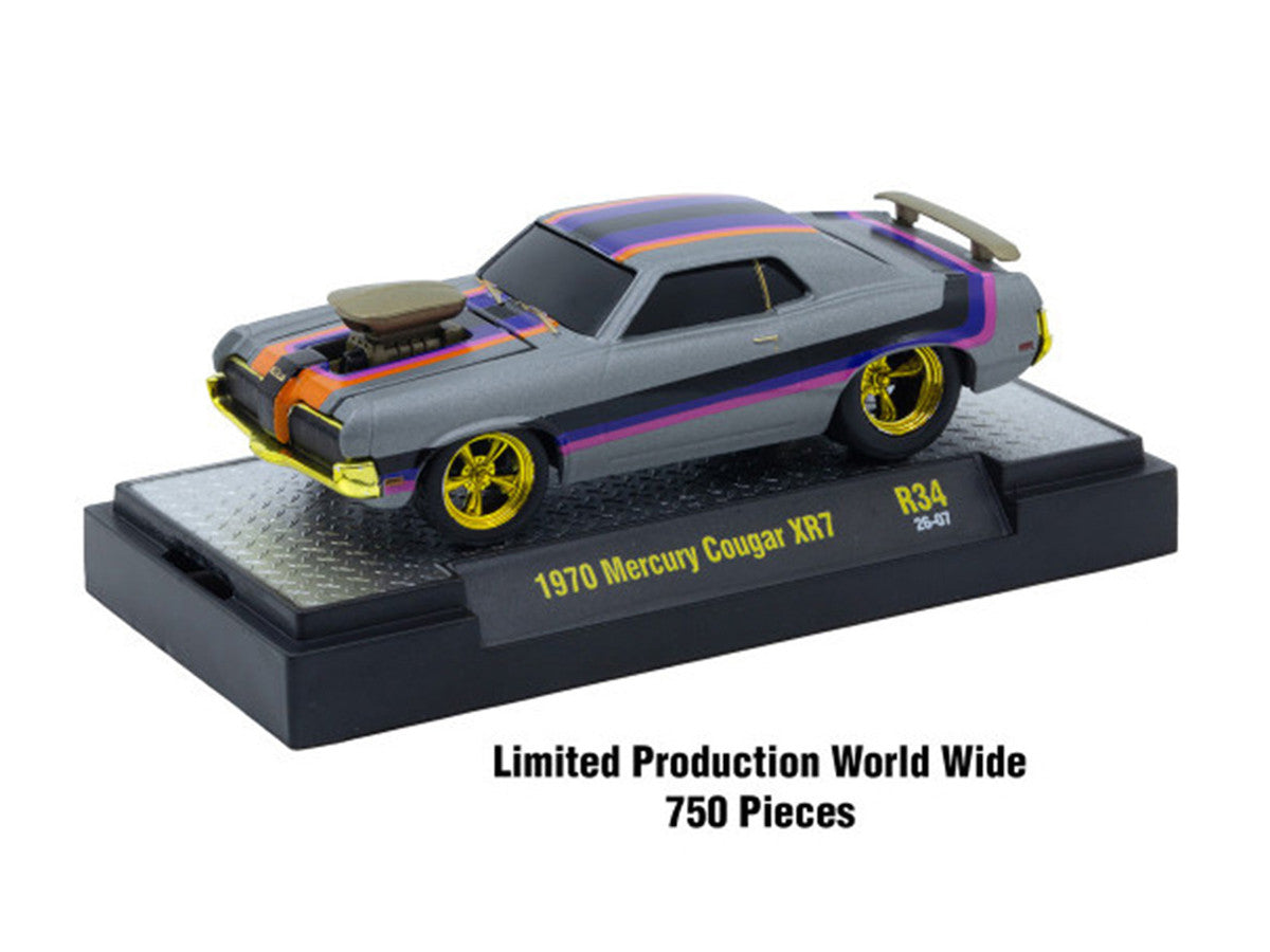 "Ground Pounders" 6 Cars Set Release #34 IN DISPLAY CASES Limited Edition 1/64 Diecast Model Cars by M2 Machines M2