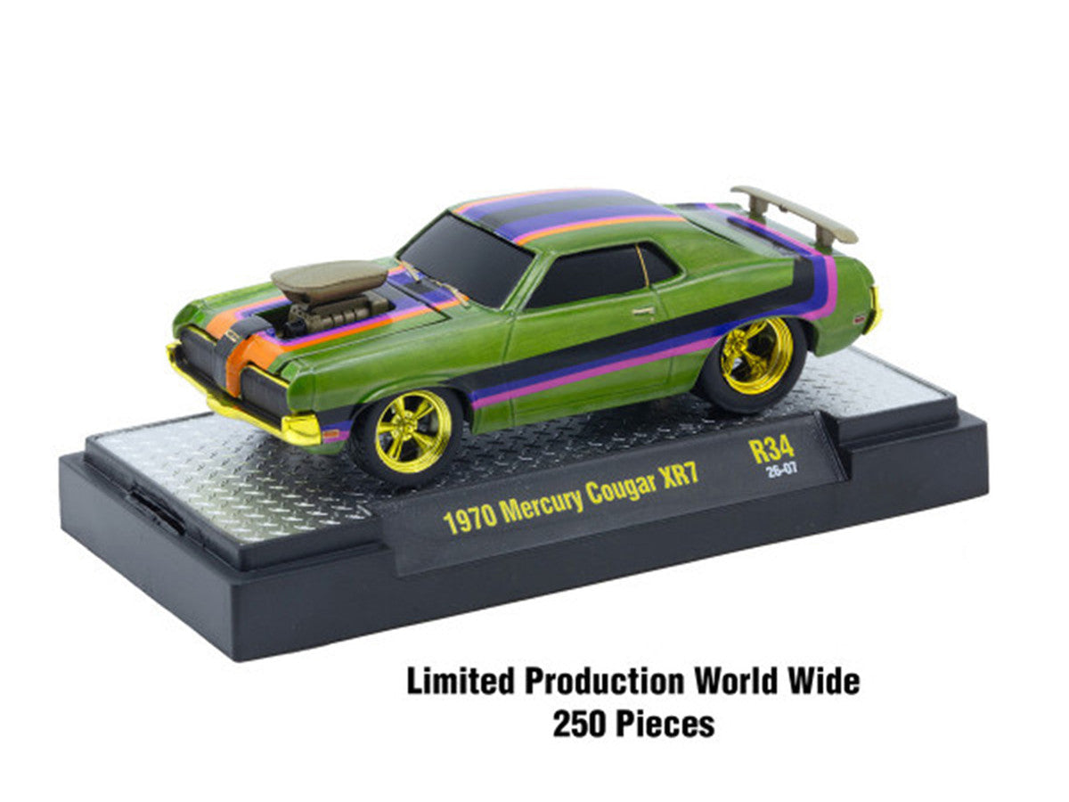 "Ground Pounders" 6 Cars Set Release #34 IN DISPLAY CASES Limited Edition 1/64 Diecast Model Cars by M2 Machines M2