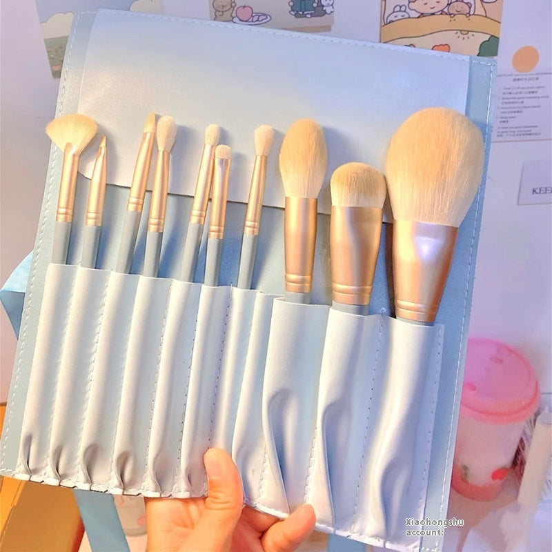 10 Makeup Brushes Suit Foundation Face Powder Eye Shadow Brush Complete Set LadyShow.Store