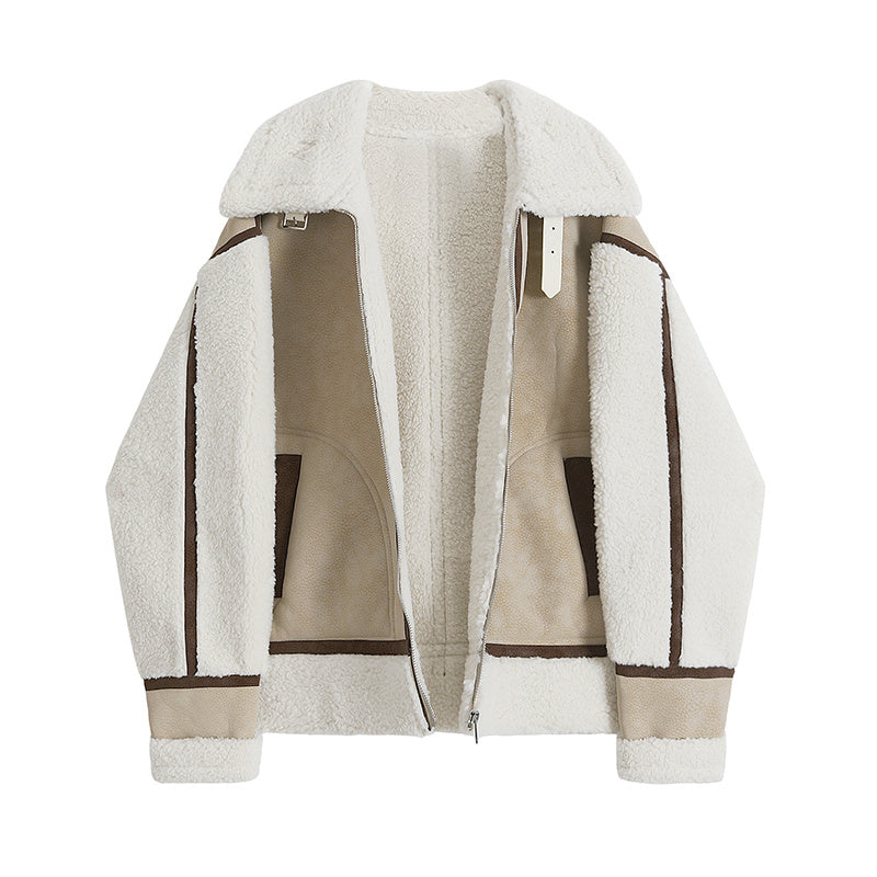 Fashion Fur Integrated Short Coat Women LadyShow.Store