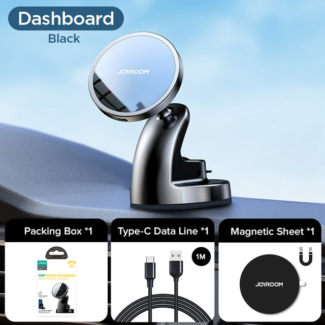 15W Qi Magnetic Car Phone Holder Wireless Charger