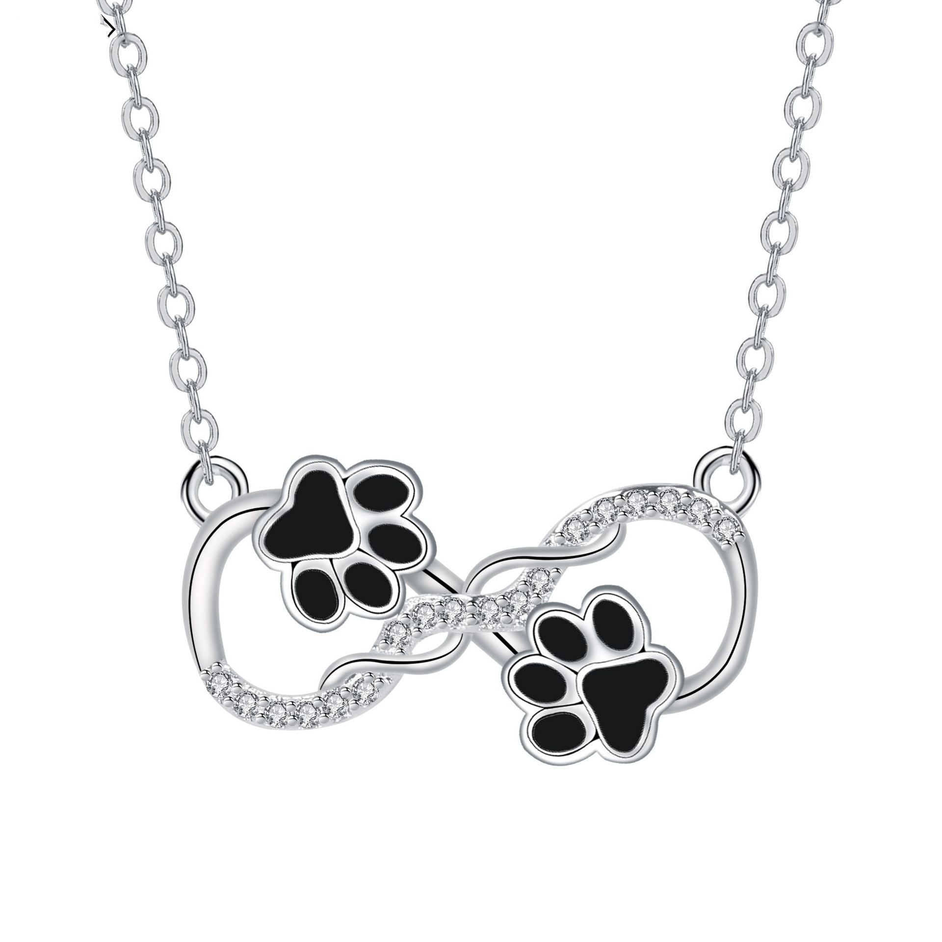 Clavicle Chain Simple Cute Dog's Paw Necklace LadyShow.Store