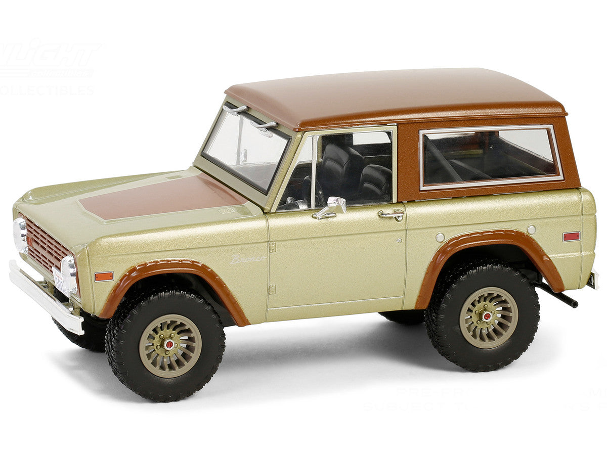 1970 Ford Bronco Gold Metallic with Brown Hood and Top  "Lost" (2004-2010) TV Series "Hollywood" Series 20 1/24 Diecast Model Car by Greenlight Greenlight