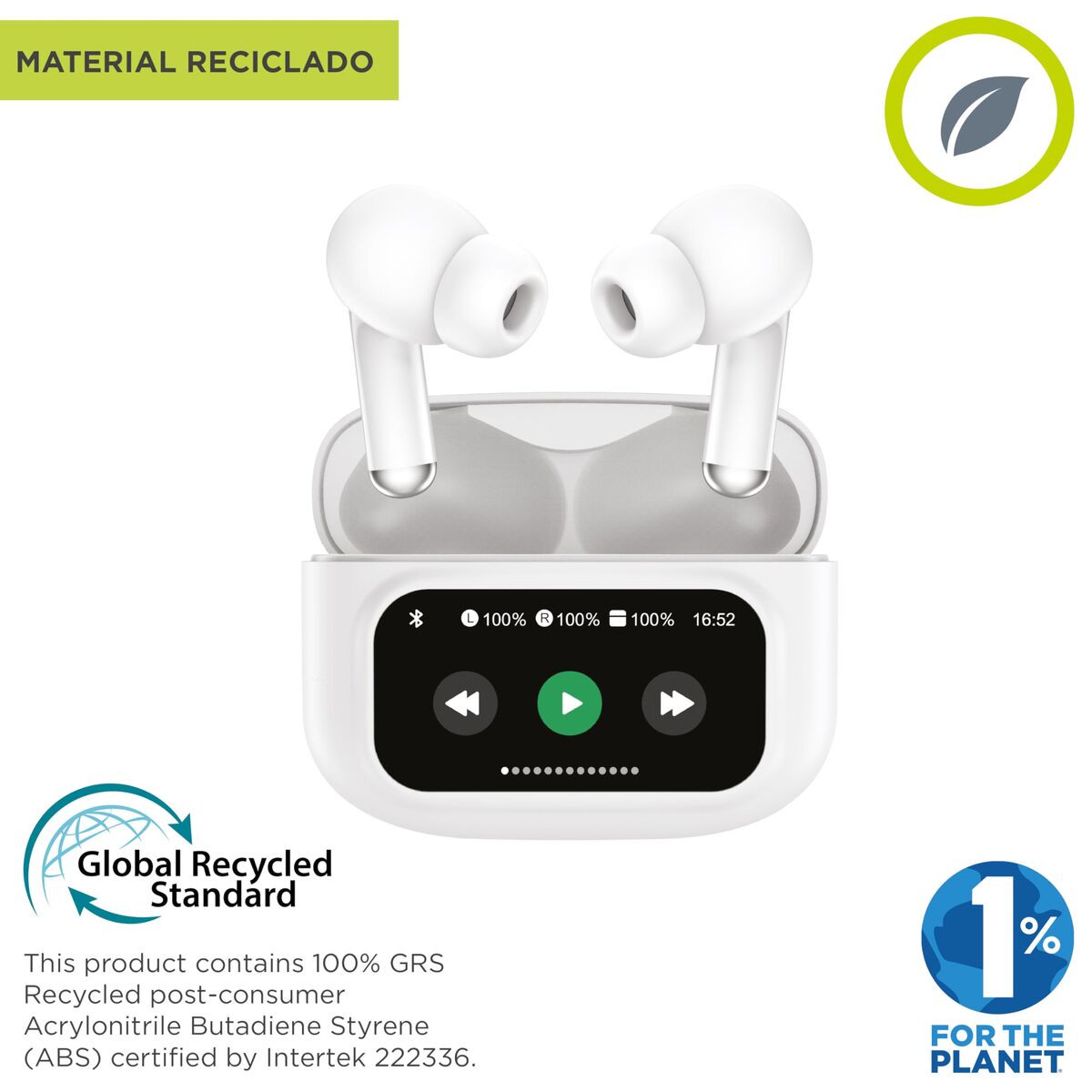 Headphones Muvit MCTWS0007 White-1
