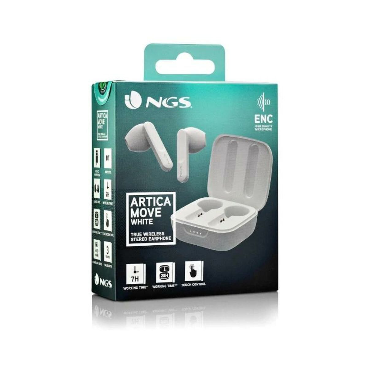 Headphone with Microphone NGS ARTICAMOVERAIN Blue Light Blue-0