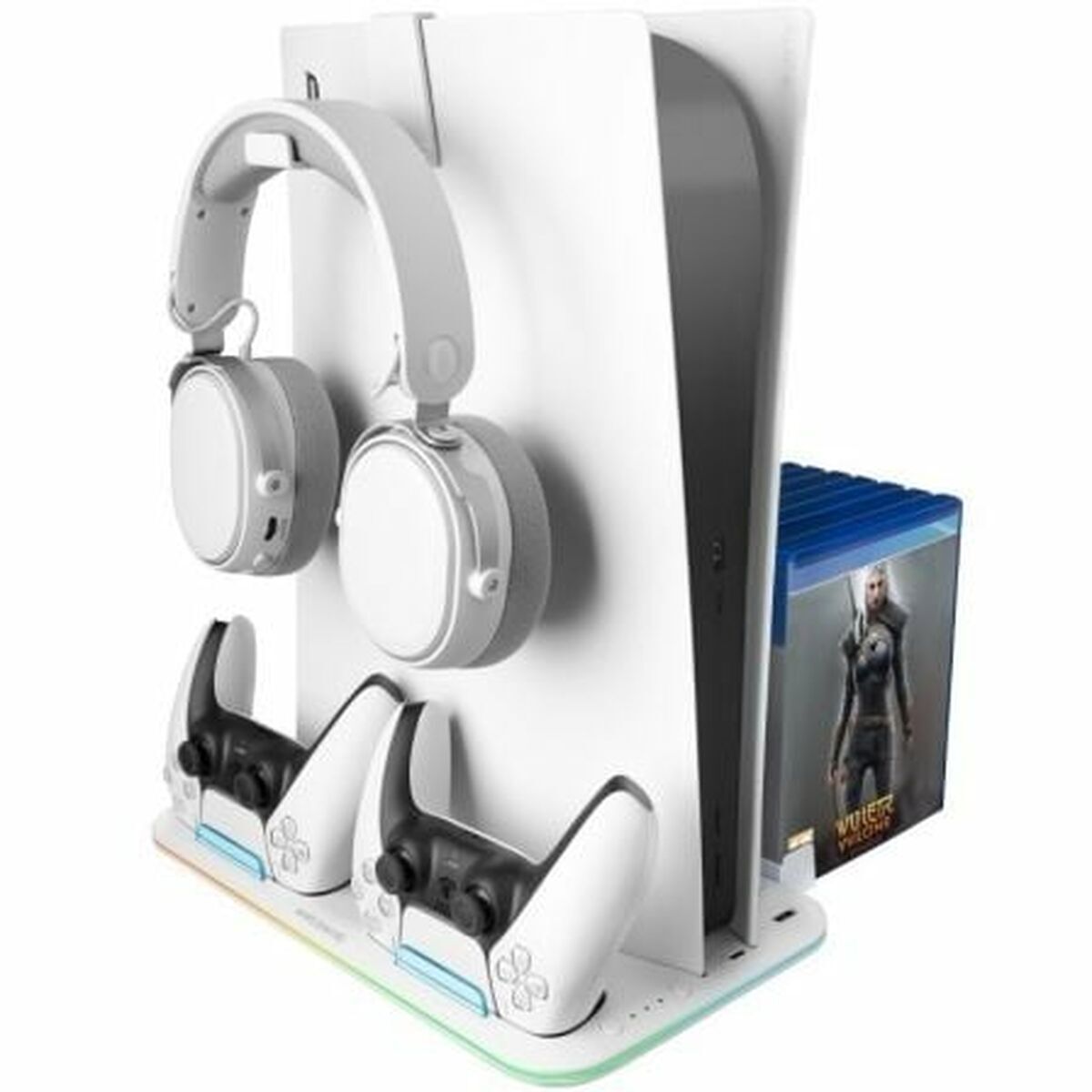 Headphone stand Mars Gaming MPS5B2 White-0