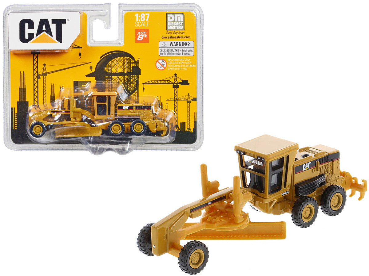 CAT Caterpillar 163H Motor Grader Yellow 1/87 (HO) Diecast Model by Diecast Masters-0