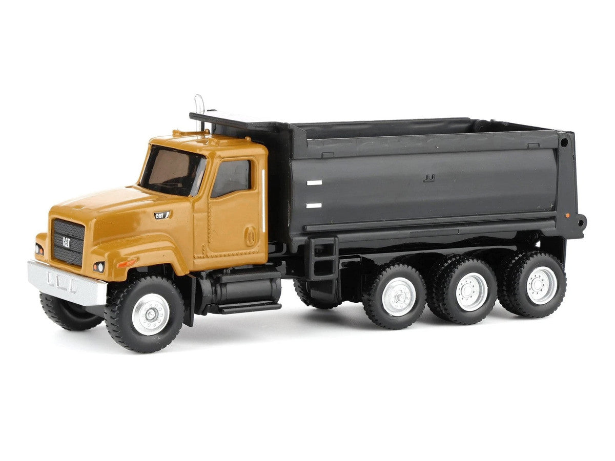 CAT Caterpillar CT681 Dump Truck Yellow 1/87 (HO) Diecast Model by Diecast Masters-0