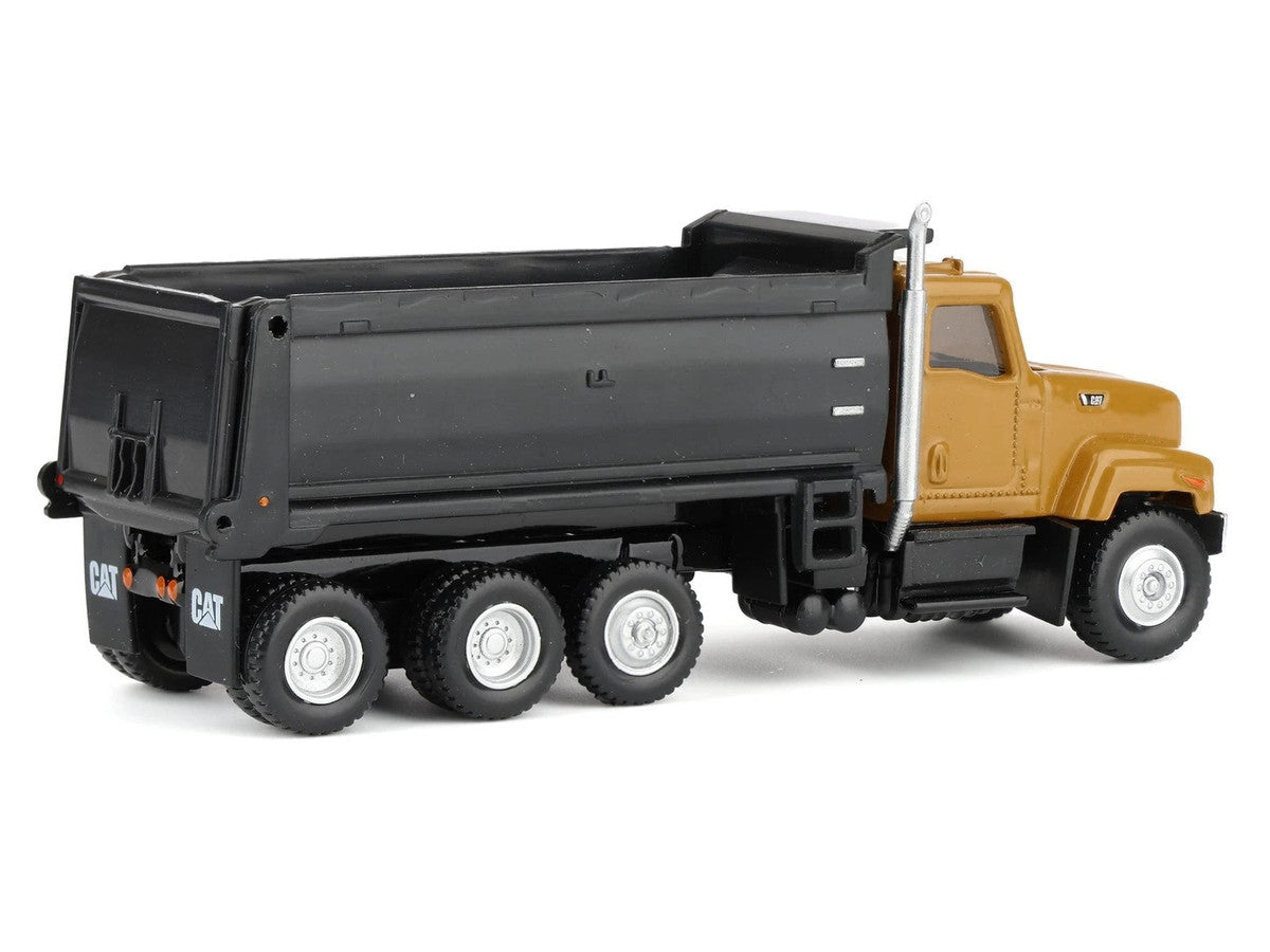 CAT Caterpillar CT681 Dump Truck Yellow 1/87 (HO) Diecast Model by Diecast Masters-1