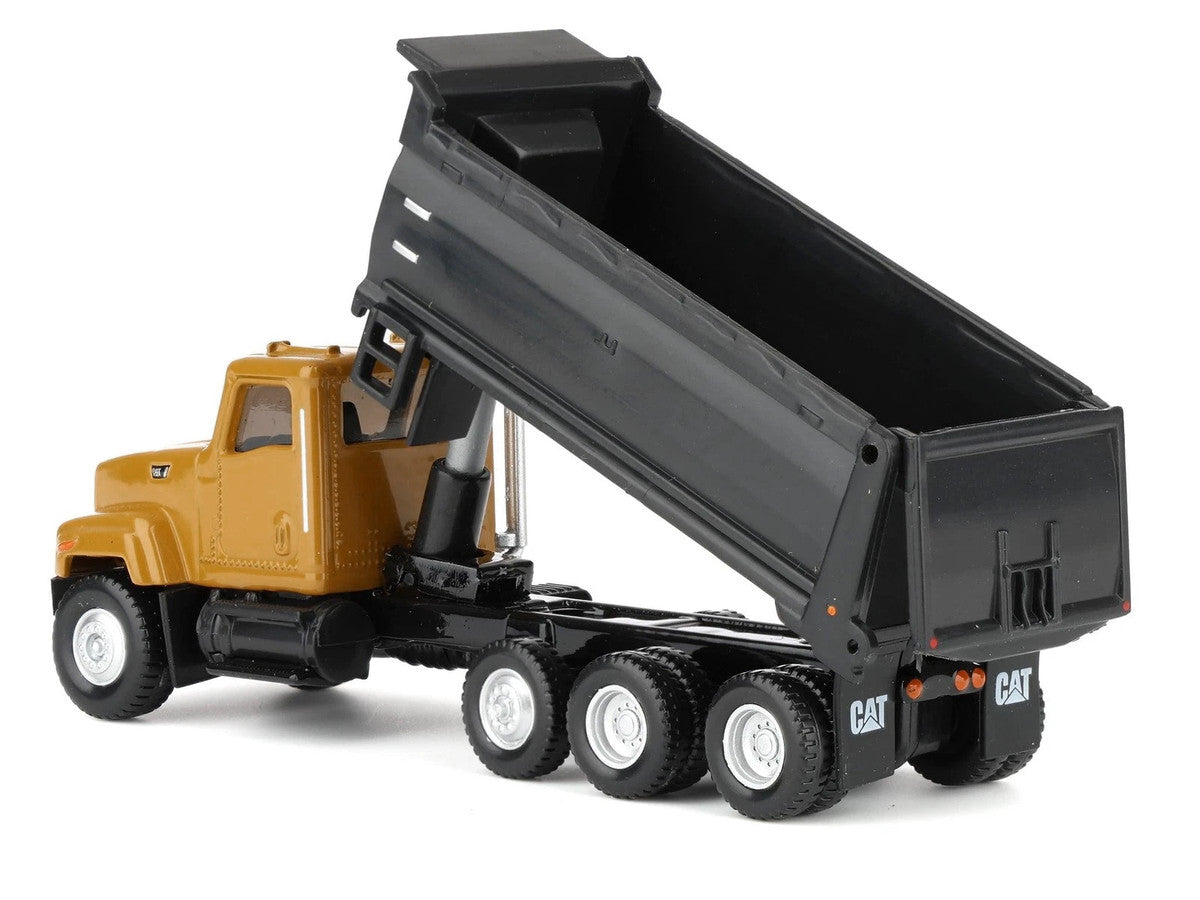 CAT Caterpillar CT681 Dump Truck Yellow 1/87 (HO) Diecast Model by Diecast Masters-2