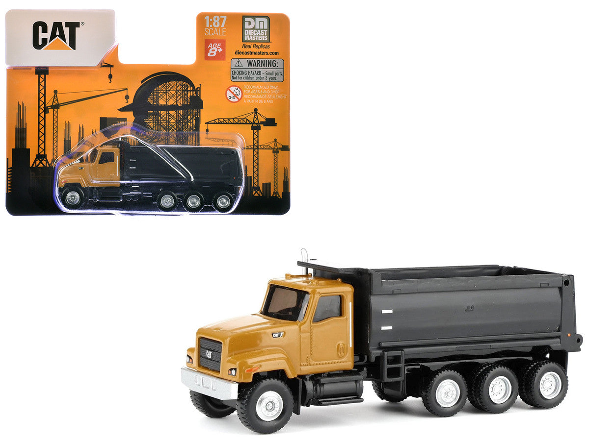 CAT Caterpillar CT681 Dump Truck Yellow 1/87 (HO) Diecast Model by Diecast Masters-4