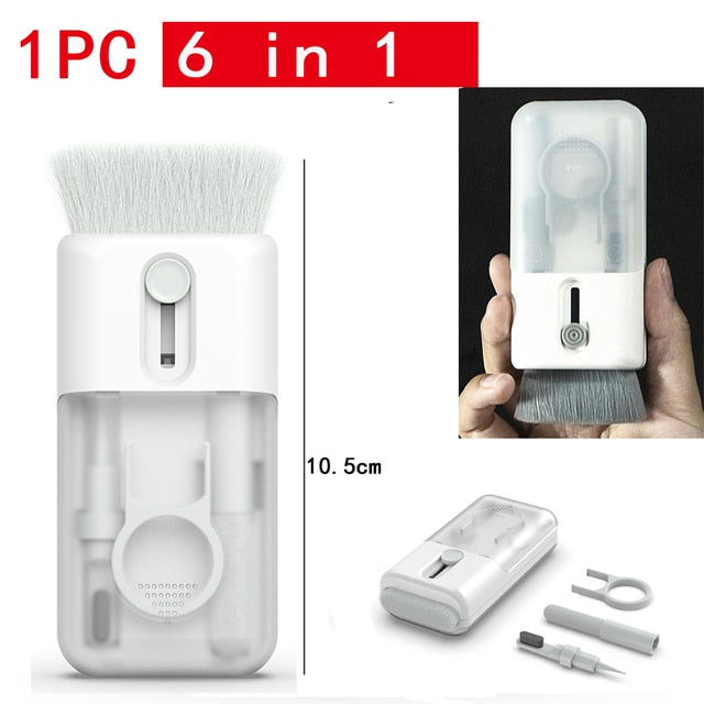 Multifunctional Cleaner Kit for Airpods Earbuds Cleaning Pen brush Bluetooth Earphones Case Cleaning Tools with Storage Box