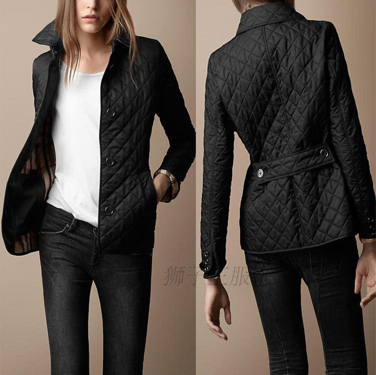 Fashionable Elegant Lapel Cotton-padded Jacket LadyShow.Store