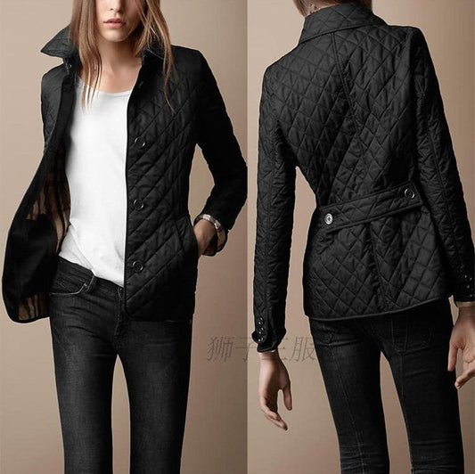 Fashionable Elegant Lapel Cotton-padded Jacket LadyShow.Store