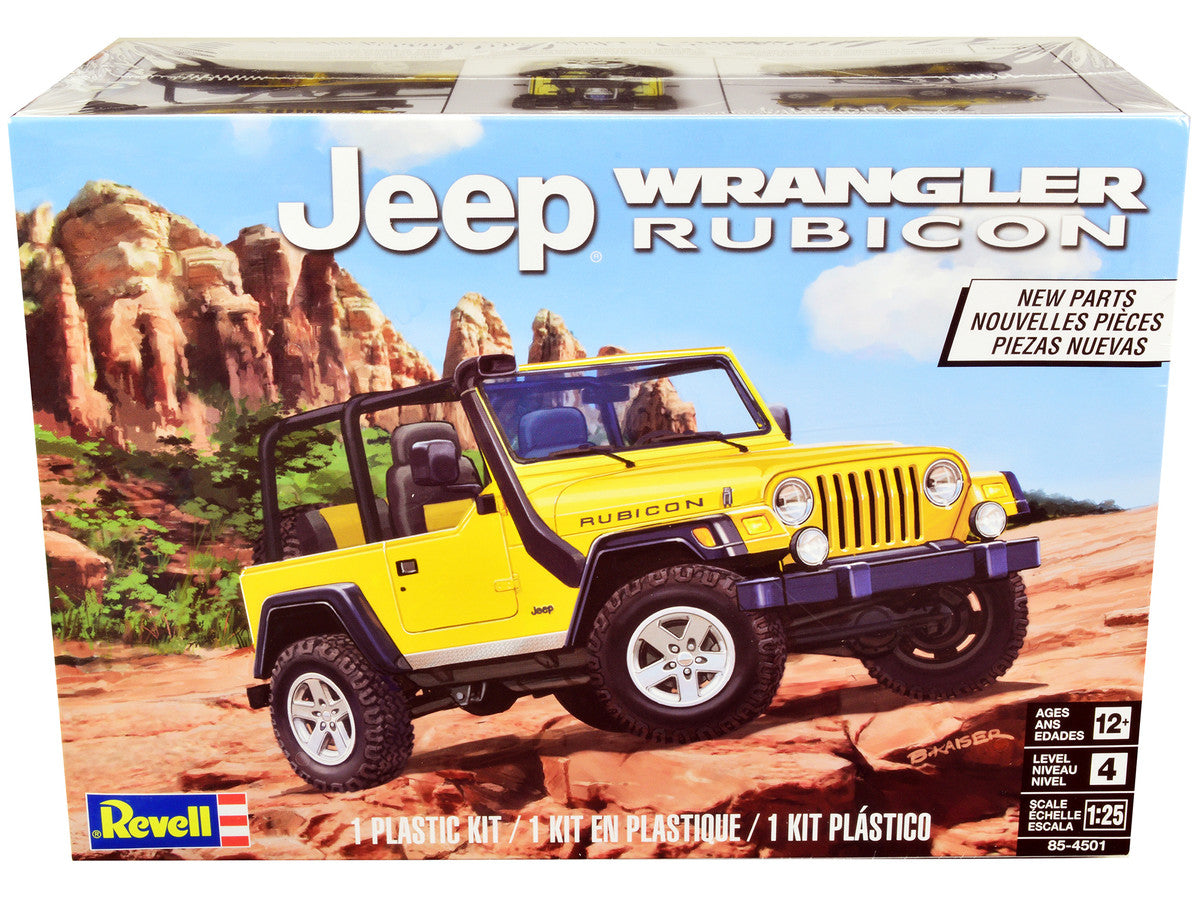 Level 4 Model Kit Jeep Wrangler Rubicon 1/25 Scale Model by Revell Revell