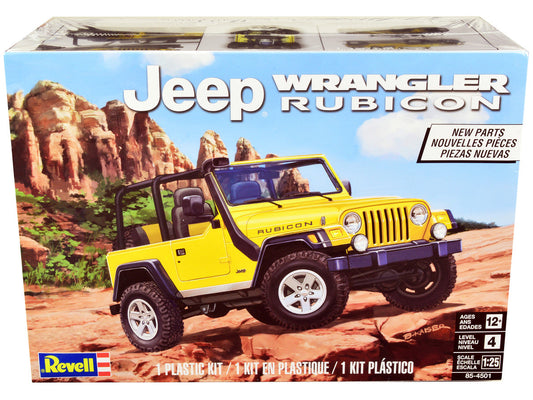 Level 4 Model Kit Jeep Wrangler Rubicon 1/25 Scale Model by Revell Revell
