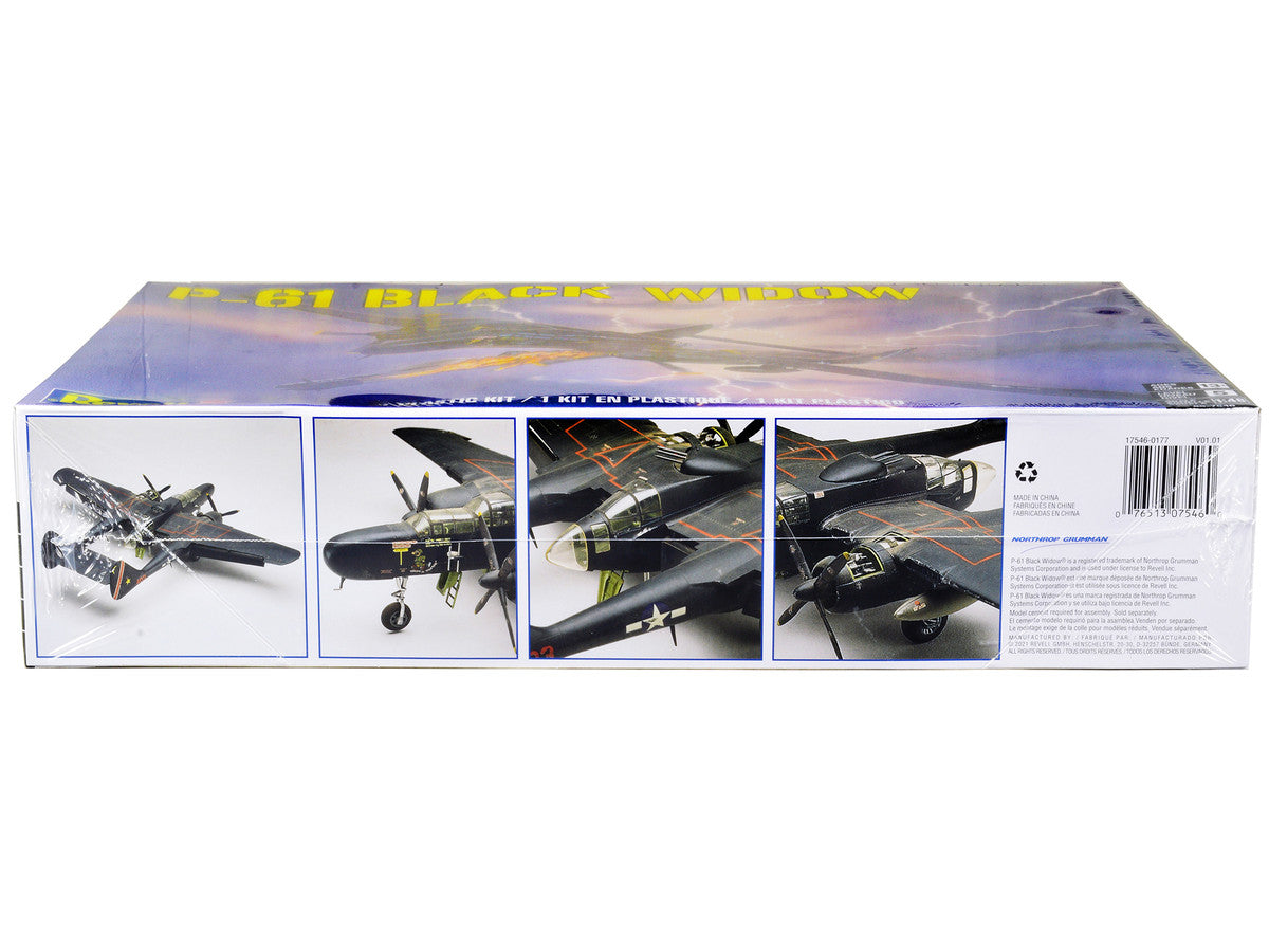 Level 5 Model Kit P-61 Black Widow Fighter Plane 1/48 Scale Model by Revell Revell