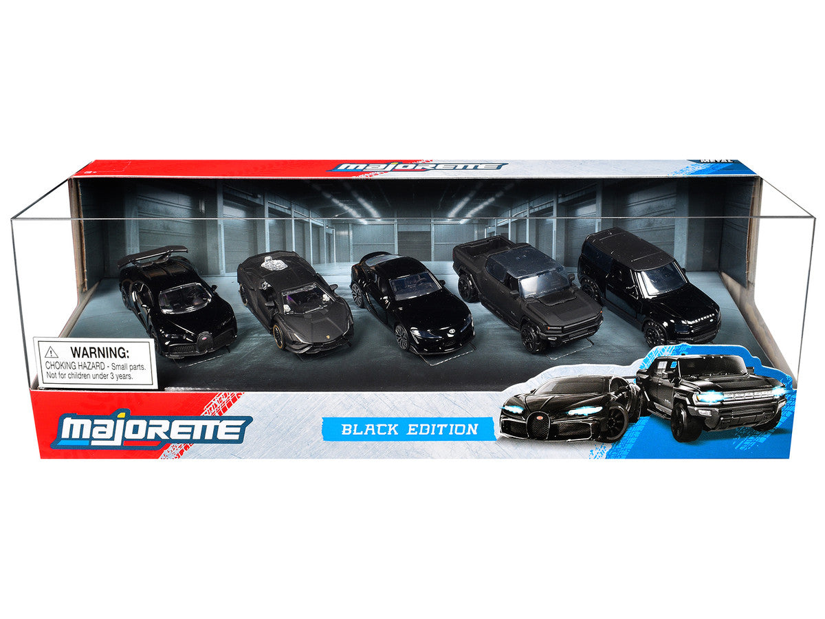 Black Edition (2026) 5 Piece Set 1/64 Diecast Model Cars by Majorette Majorette