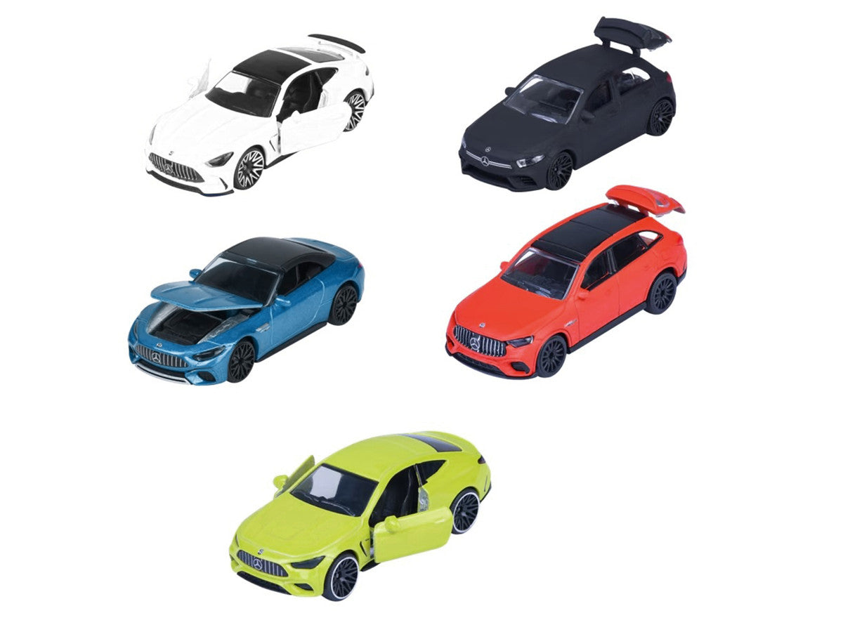 "Mercedes-AMG" 5 Piece Set 1/64 Diecast Model Cars by Majorette Majorette