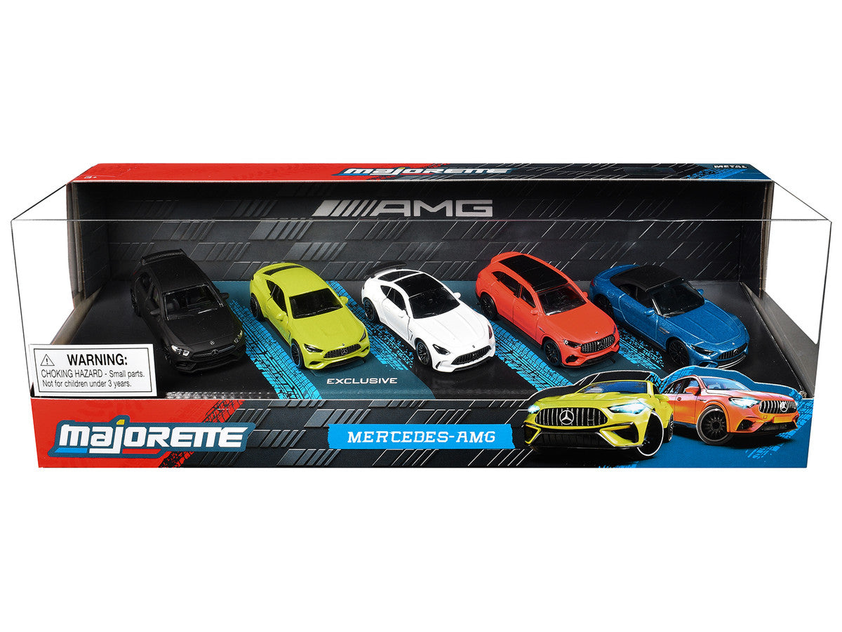 "Mercedes-AMG" 5 Piece Set 1/64 Diecast Model Cars by Majorette Majorette