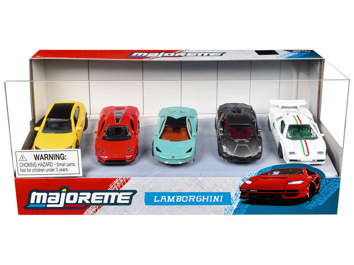 "Lamborghini" (2026) 5 Piece Set 1/64 Diecast Model Cars by Majorette Majorette